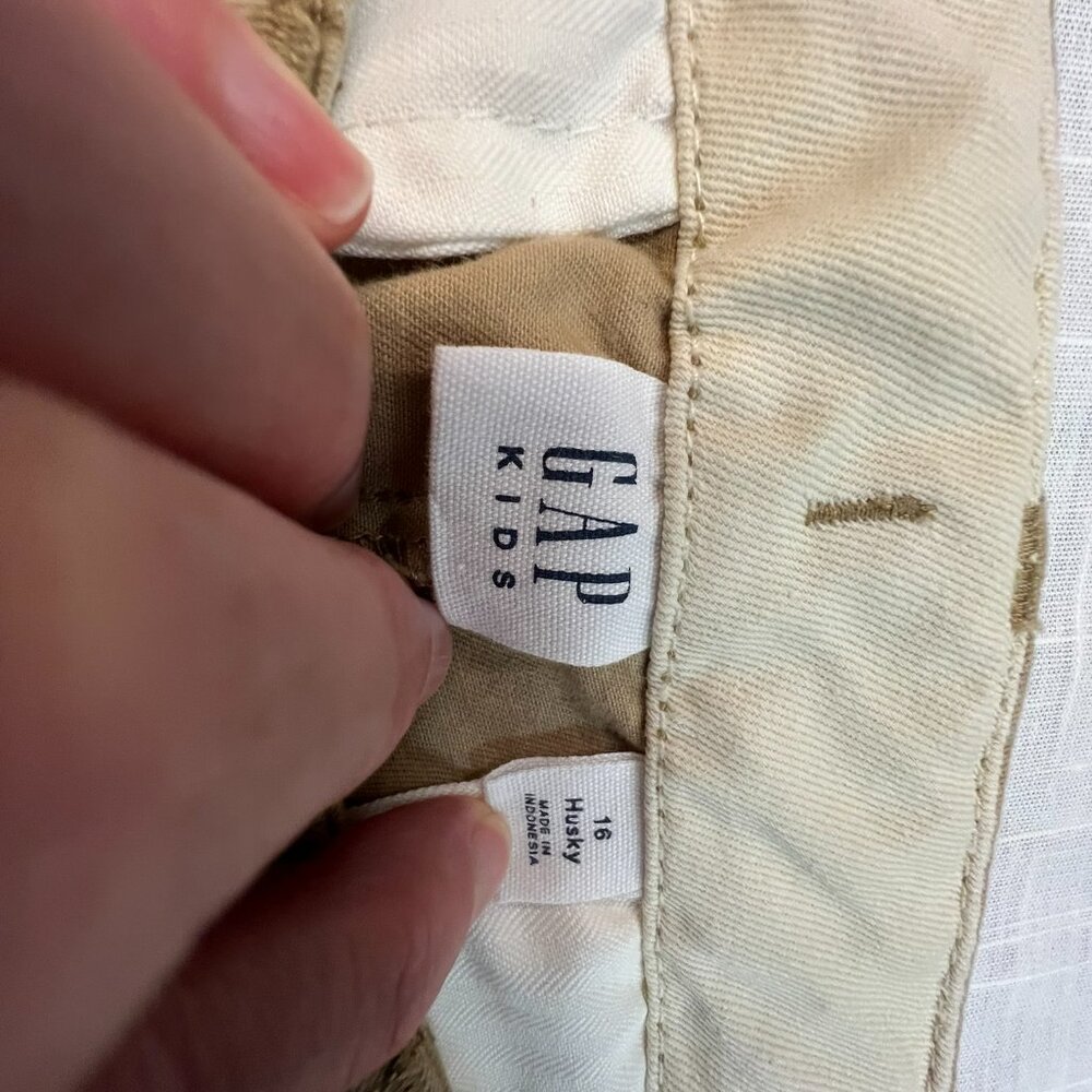 NWT Gap Boys 16 Husky Uniform Lived-In Khakis - Picture 5 of 5